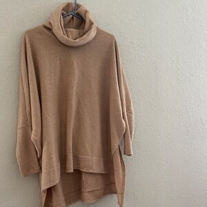 Pink Lily Camel Cowl Neck Sweater